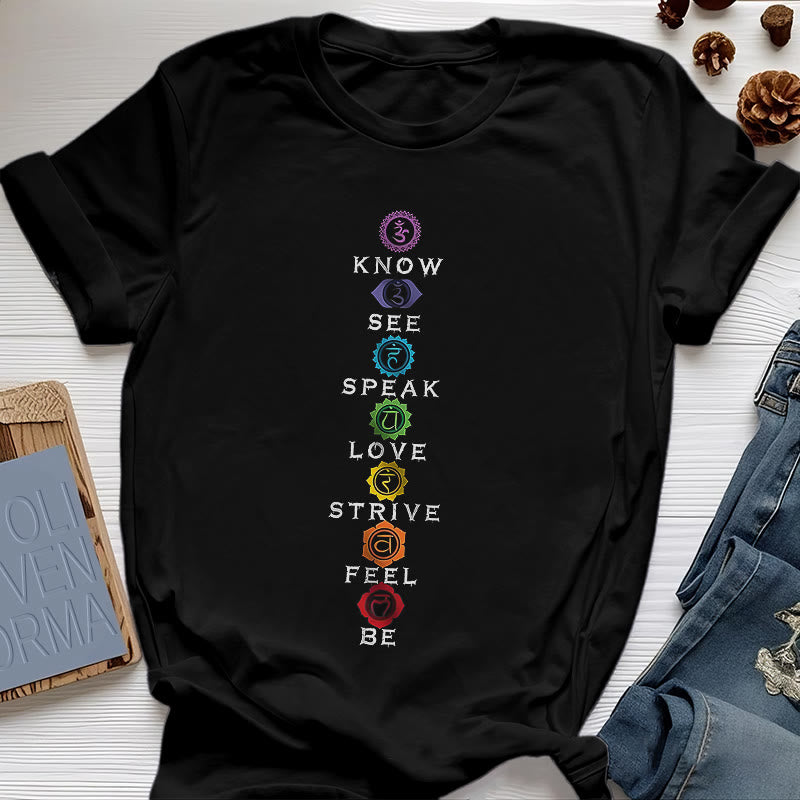 Maglietta Olivenorma Chakra List Tantric Hinduism - Nero - 2XL - image 0