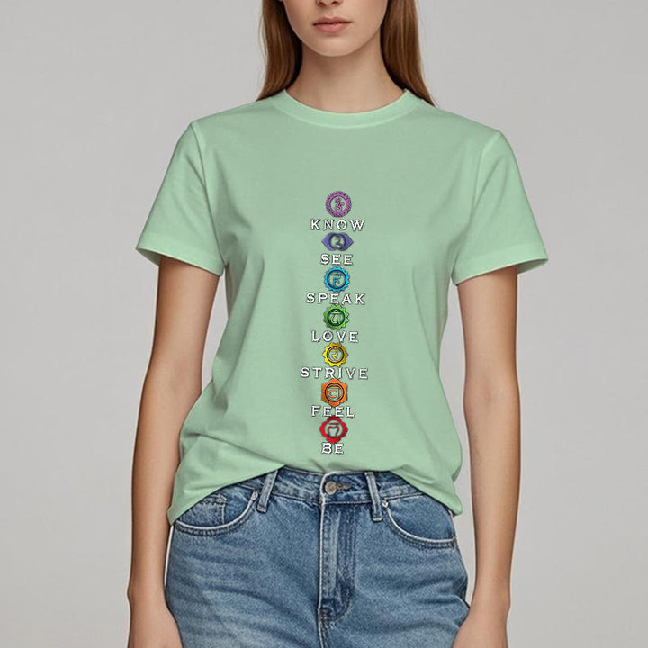 Maglietta Olivenorma Chakra List Tantric Hinduism - Verde chiaro - 2XL - image 24