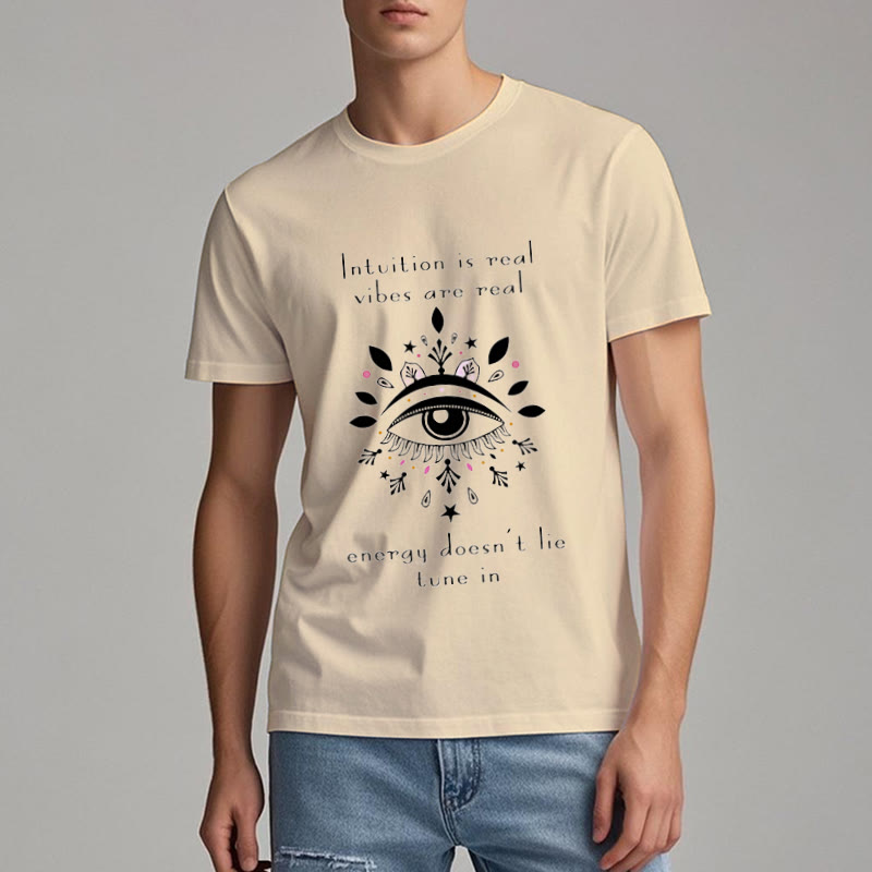 Maglietta con design "Occhio Malvagio Intuitivo" Olivenorma