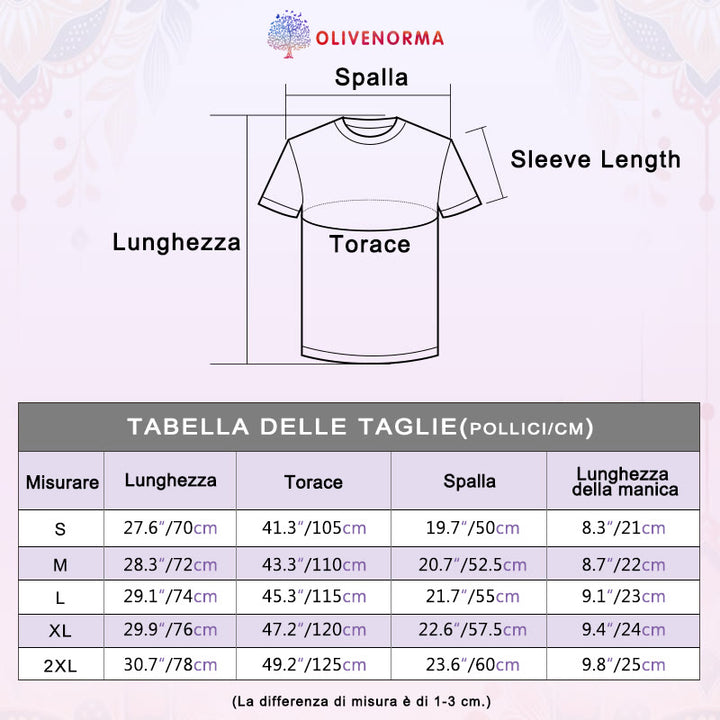 T-shirt Olivenorma OM Lotus Chakra Symbol