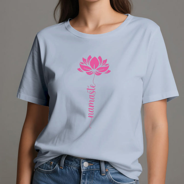 T-shirt in cotone Olivenorma Namaste Lotus Yoga - image 14