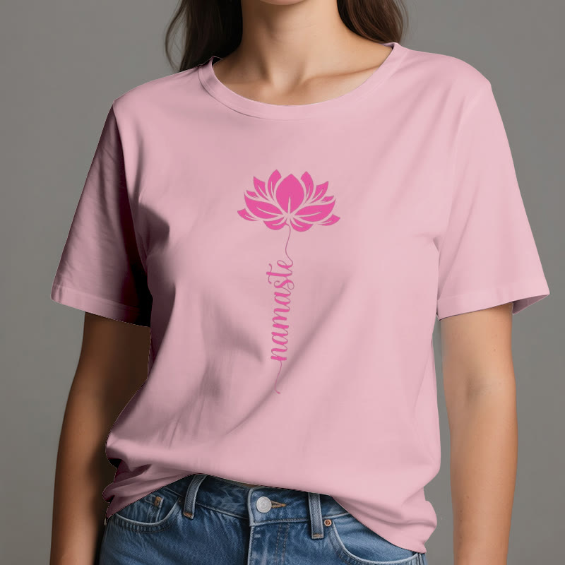 T-shirt in cotone Olivenorma Namaste Lotus Yoga - image 16