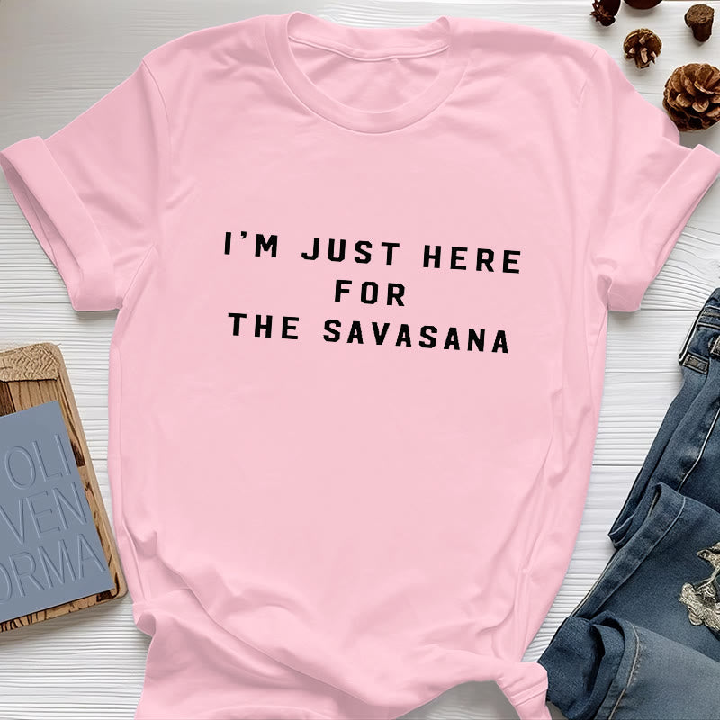 Olivenorma Sono qui solo per la maglietta Savasana - Rosa - 2XL - image 13