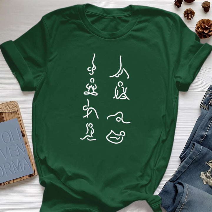 Maglietta Olivenorma Yoga Meditation Moves - Verde scuro - 2XL - image 19