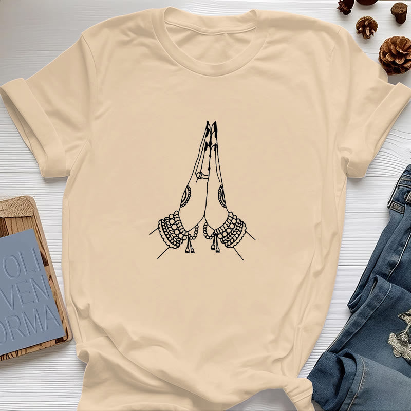 Maglietta Olivenorma Meditazione Namaste Yoga - Giallo - 2XL - image 11