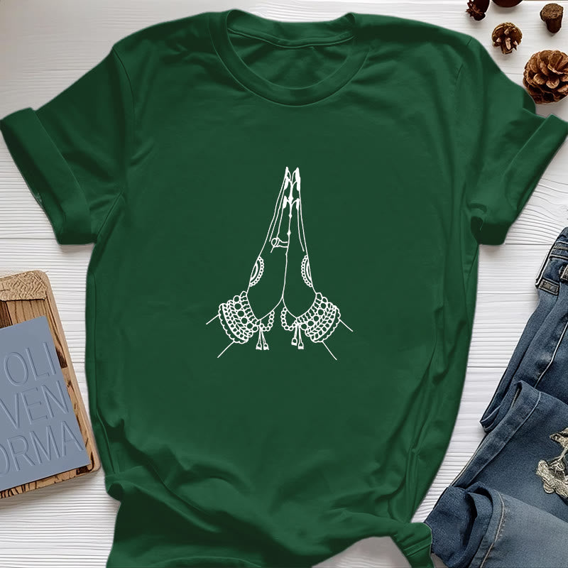 Maglietta Olivenorma Meditazione Namaste Yoga - Verde scuro - 2XL - image 19