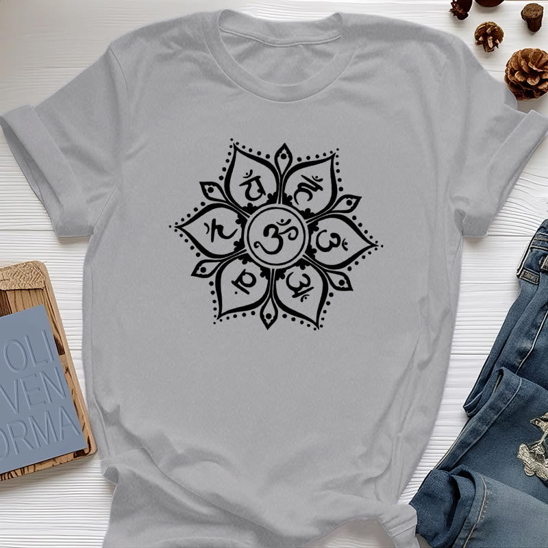 Maglietta Olivenorma con i simboli dei sette chakra - Grigio - 2XL - image 9