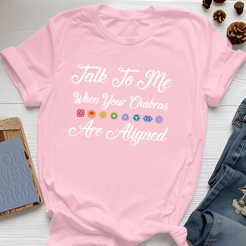 Maglietta da yoga Olivenorma "Parlami quando i tuoi chakra sono allineati" - Rosa - 2XL - image 12