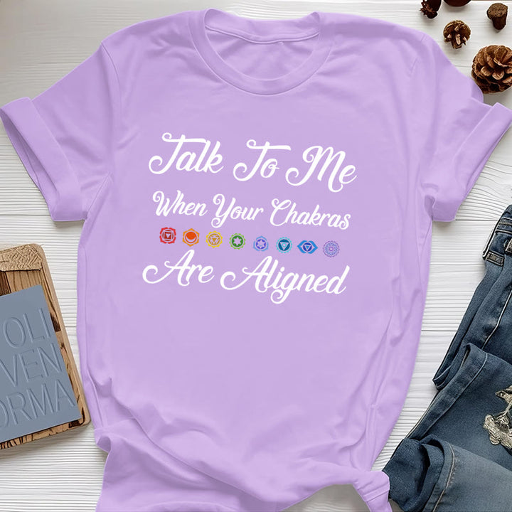 Maglietta da yoga Olivenorma "Parlami quando i tuoi chakra sono allineati" - Viola - 2XL - image 14
