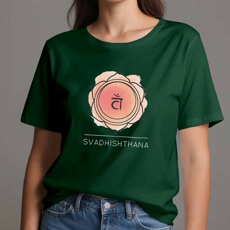Maglietta Yoga Chakra Sacrale Arancione Olivenorma
