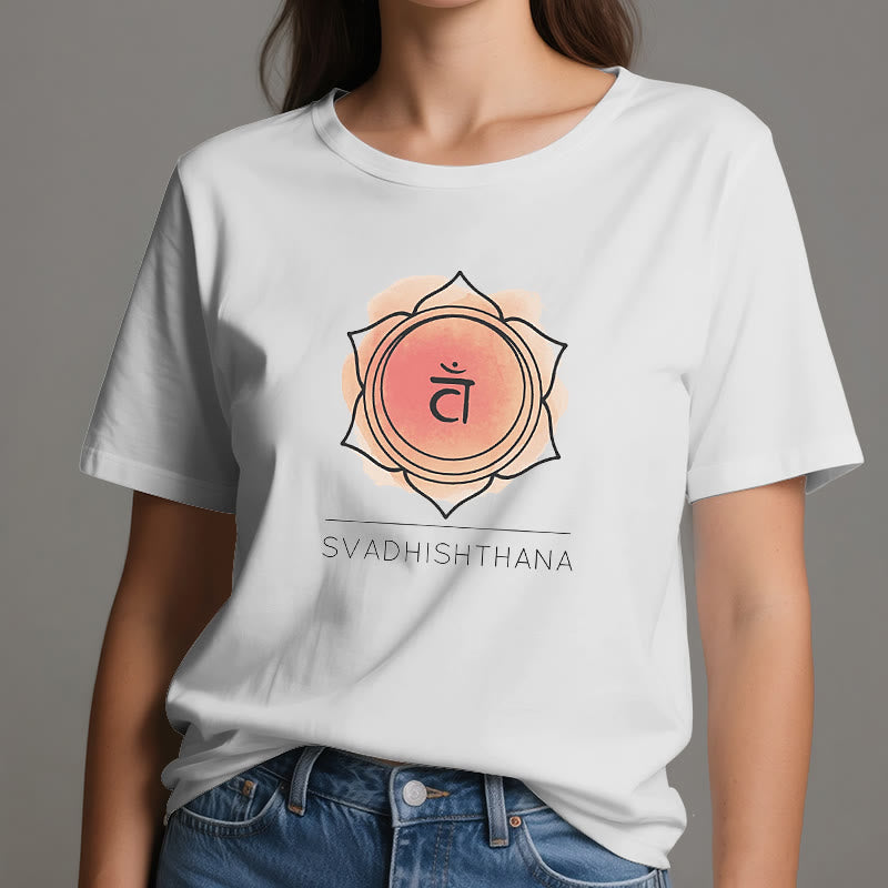 Maglietta Yoga Chakra Sacrale Arancione Olivenorma