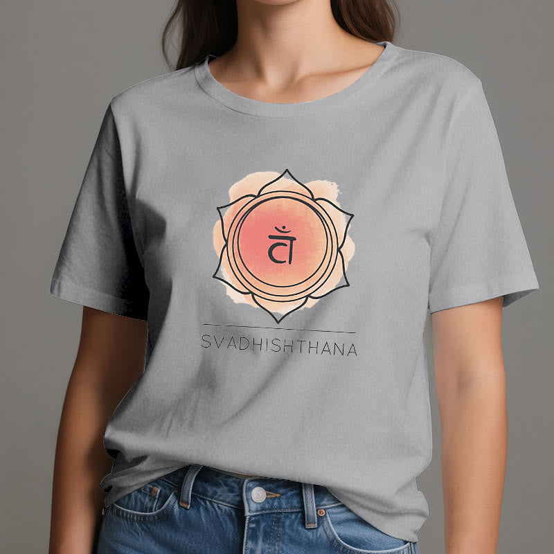 Maglietta Yoga Chakra Sacrale Arancione Olivenorma