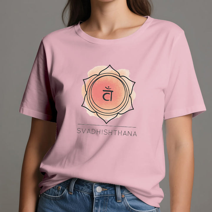 Maglietta Yoga Chakra Sacrale Arancione Olivenorma