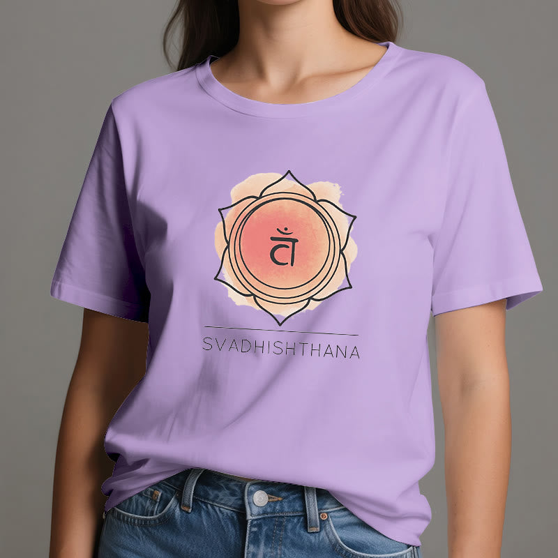 Maglietta Yoga Chakra Sacrale Arancione Olivenorma
