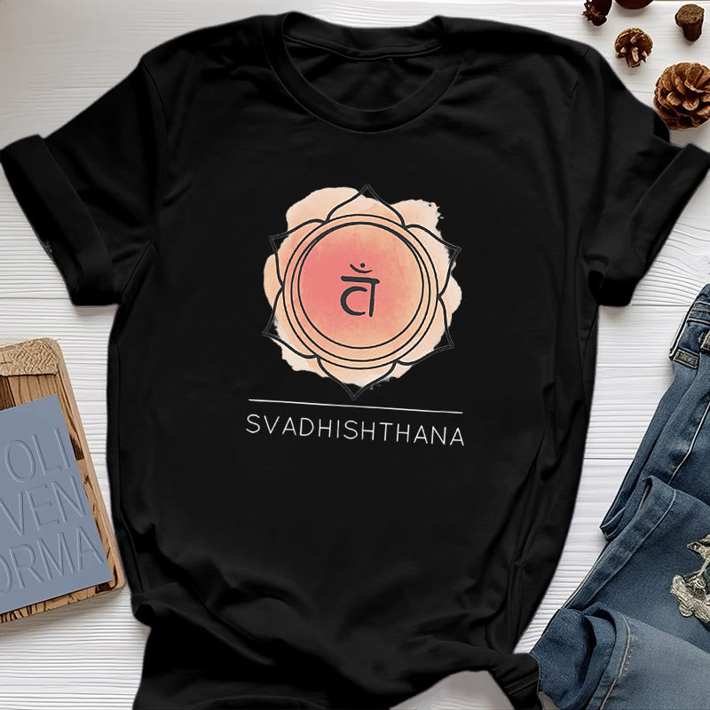 Maglietta Yoga Chakra Sacrale Arancione Olivenorma
