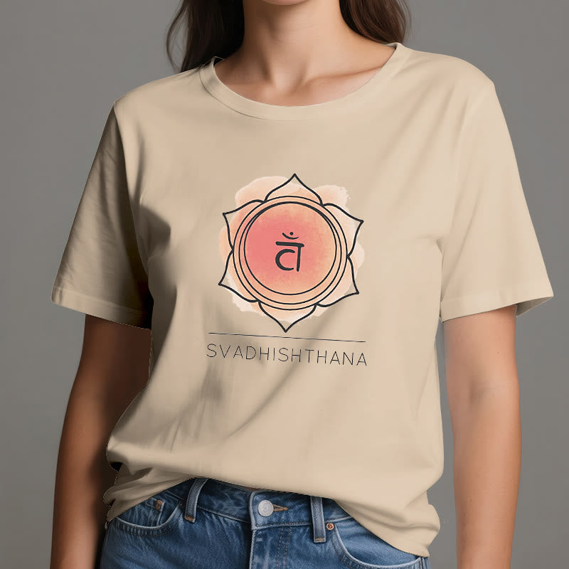 Maglietta Yoga Chakra Sacrale Arancione Olivenorma