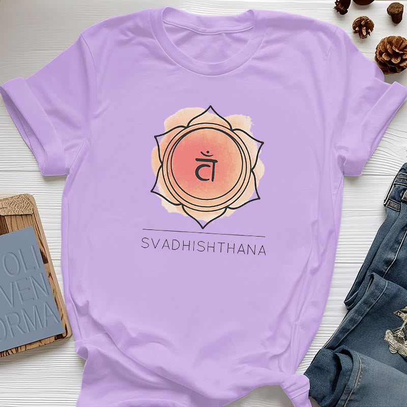 Maglietta Yoga Chakra Sacrale Arancione Olivenorma