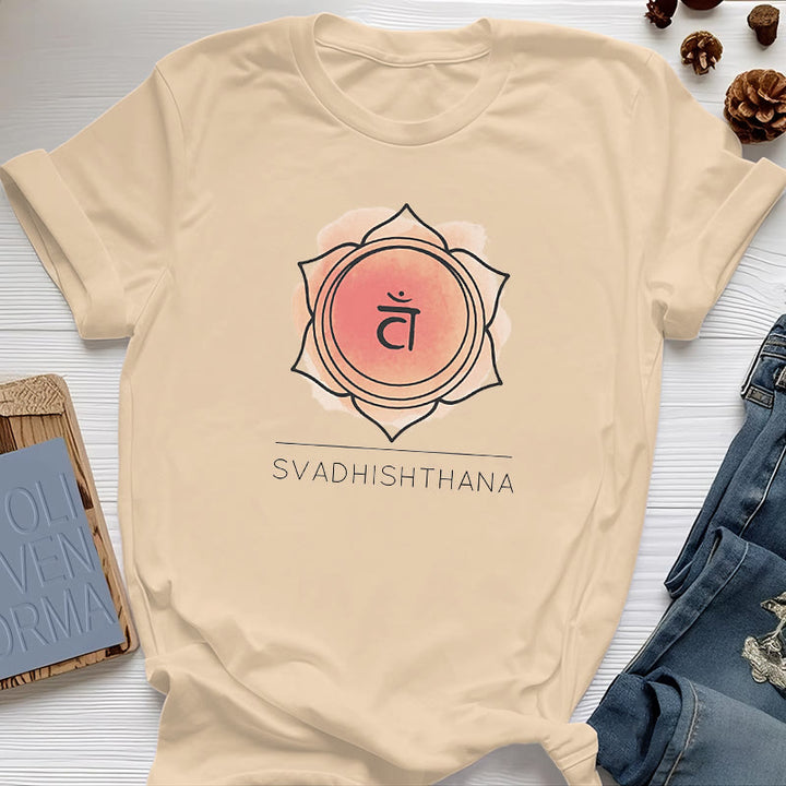 Maglietta Yoga Chakra Sacrale Arancione Olivenorma