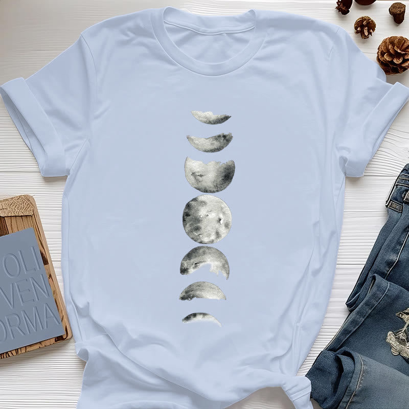 Maglietta Olivenorma per la meditazione delle fasi lunari - Blu - 2XL - image 11