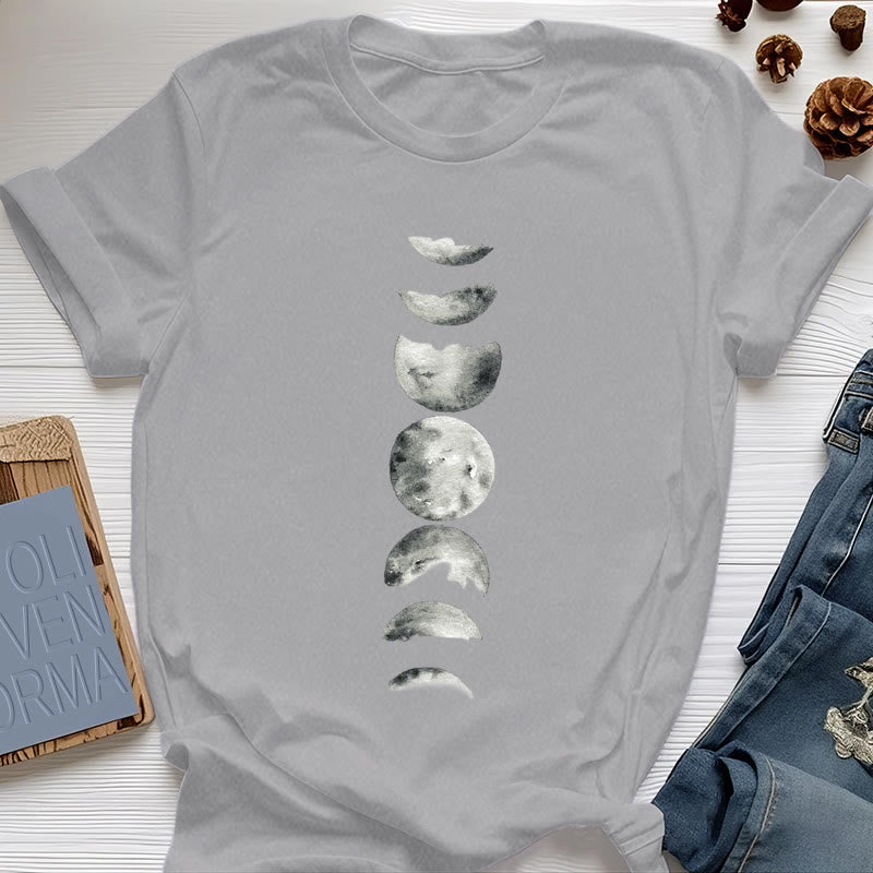 Maglietta Olivenorma per la meditazione delle fasi lunari - Grigio - 2XL - image 7