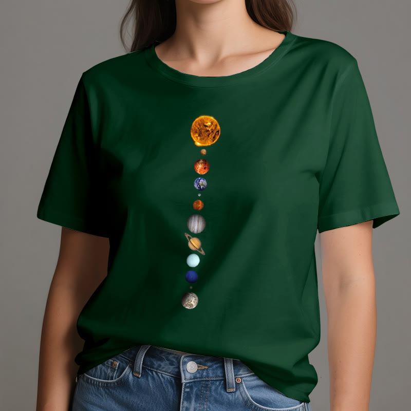 Maglietta con stampa Olivenorma Solar System Galaxy Array - image 20