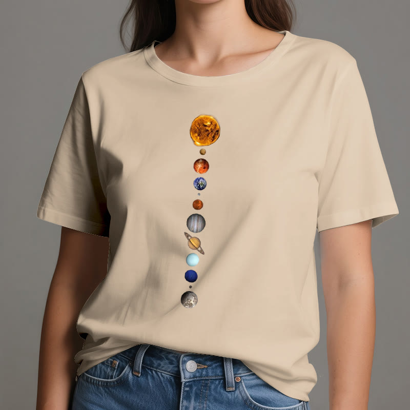 Maglietta con stampa Olivenorma Solar System Galaxy Array - image 10