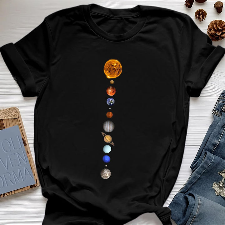 Maglietta con stampa Olivenorma Solar System Galaxy Array