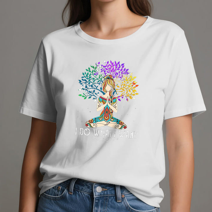 Maglietta yoga e meditazione Olivenorma "Faccio quello che voglio" - image 7