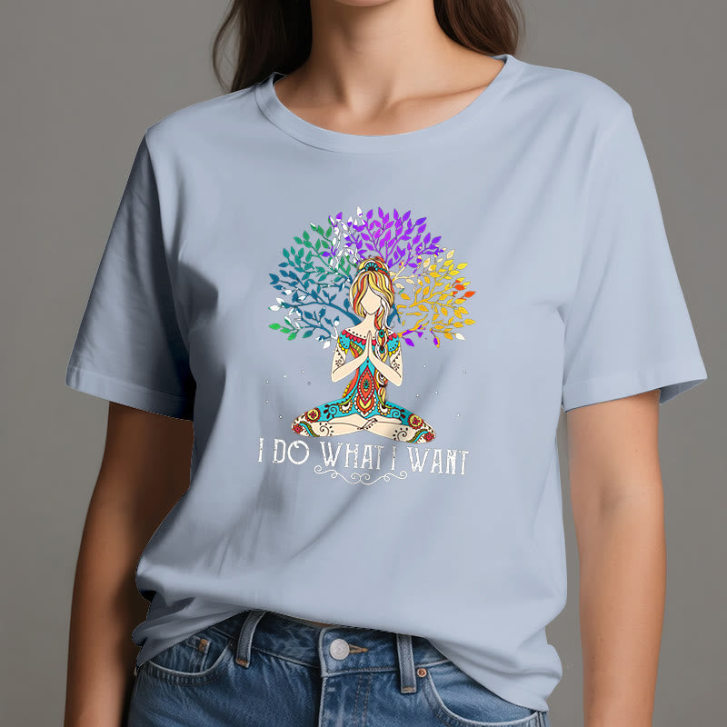Maglietta yoga e meditazione Olivenorma "Faccio quello che voglio" - image 13