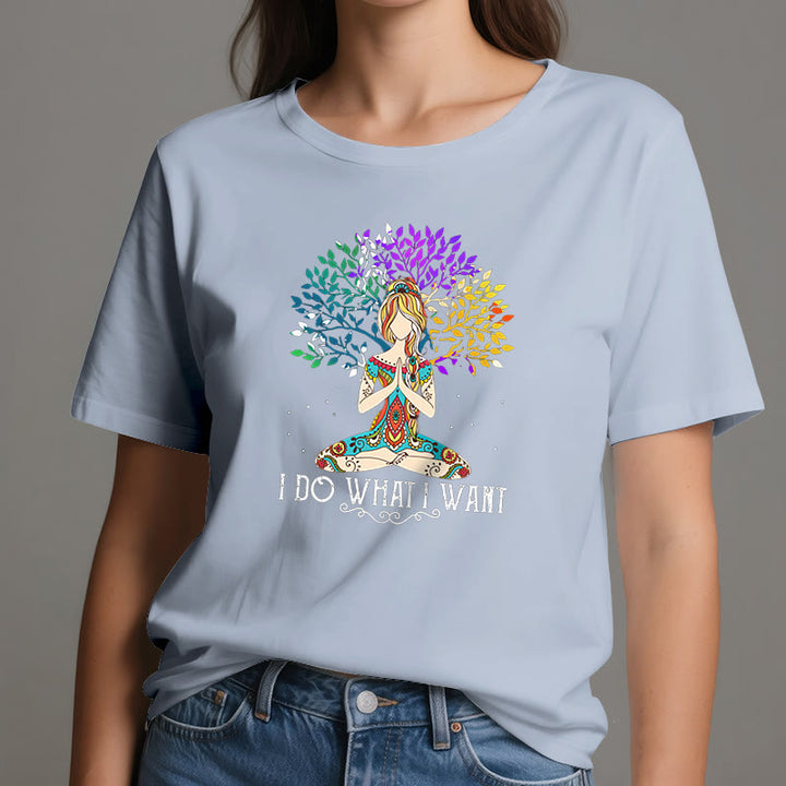 Maglietta yoga e meditazione Olivenorma "Faccio quello che voglio" - image 13