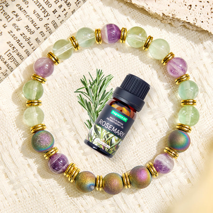 Braccialetto purificante con olio essenziale di fluorite Olivenorma "Auralith Harmony" - image 4