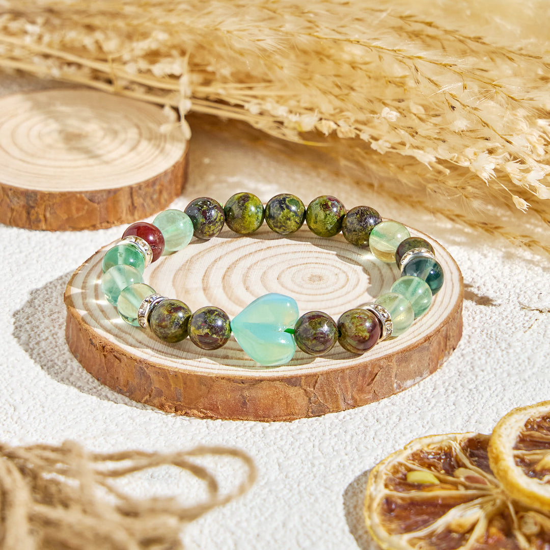 Bracciale Olivenorma "Meadow Heart" con oli essenziali di fluorite per il sollievo dell'umore - Solo braccialetto - image 5