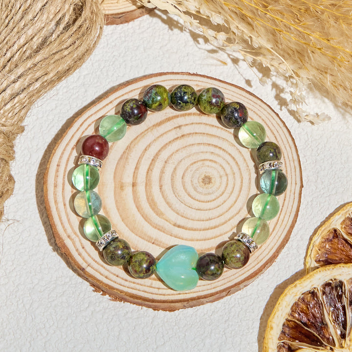 Bracciale Olivenorma "Meadow Heart" con oli essenziali di fluorite per il sollievo dell'umore - image 7