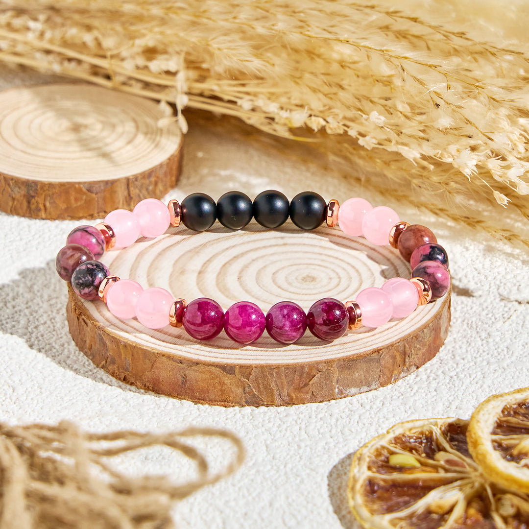 Braccialetto Olivenorma "Woodland Bloom" con oli essenziali di quarzo rosa e tranquillità - Solo braccialetto - image 5