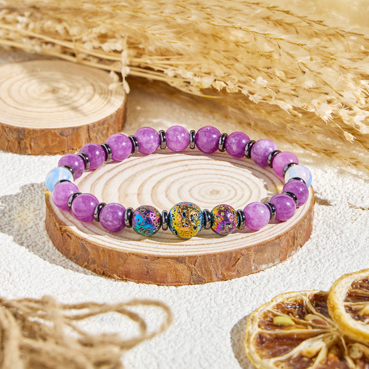 Braccialetto di purificazione energetica con oli essenziali Olivenorma "Purple Nova" in ametista - Solo braccialetto - image 5