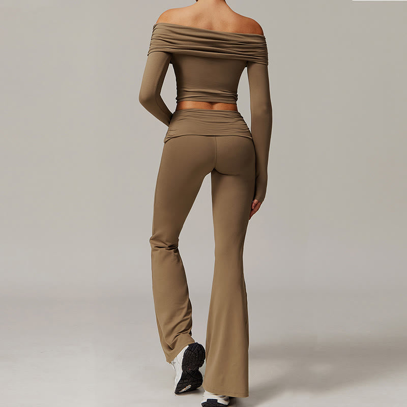Pantaloni sportivi a vita alta Olivenorma