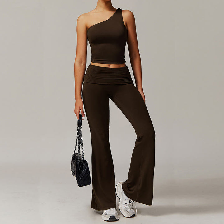 Pantaloni sportivi a vita alta Olivenorma