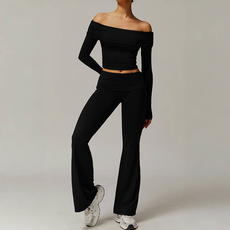 Pantaloni sportivi a vita alta Olivenorma