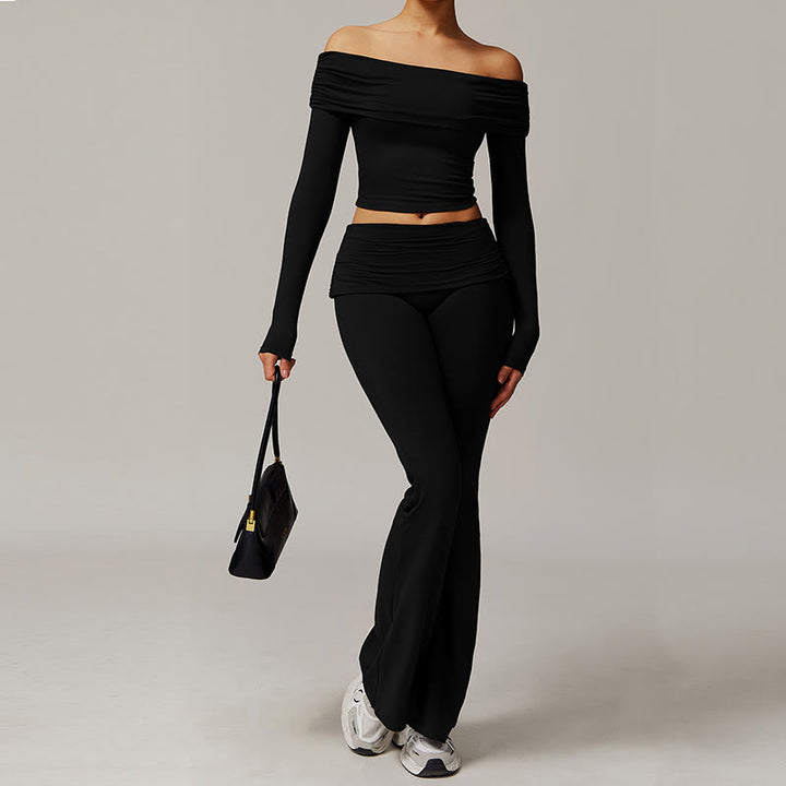 Pantaloni sportivi a vita alta Olivenorma - image 4