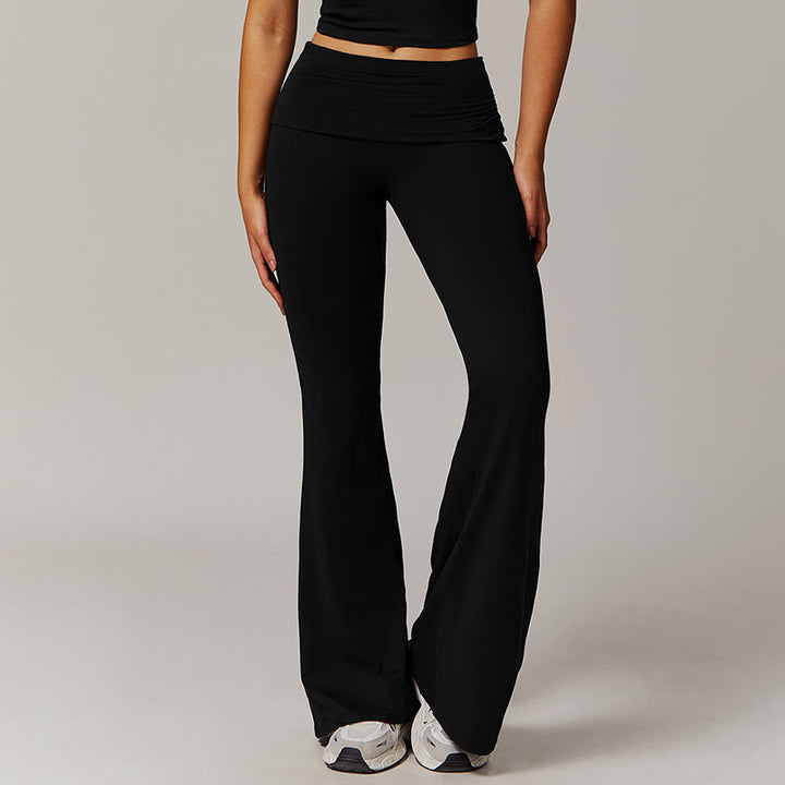 Pantaloni sportivi a vita alta Olivenorma - Nero - XL - image 0