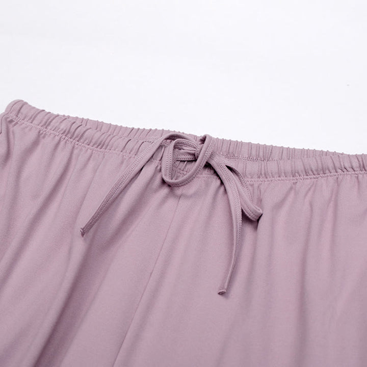 Pantaloni larghi Olivenorma con coulisse