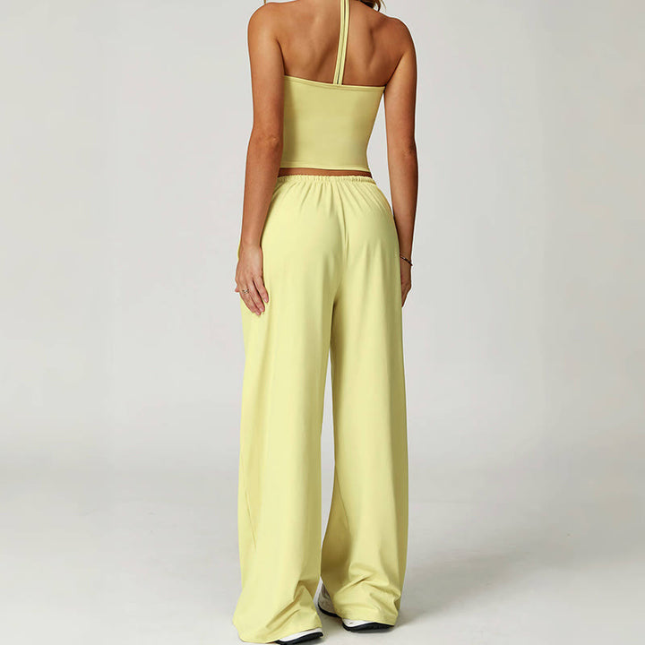 Pantaloni larghi Olivenorma con coulisse