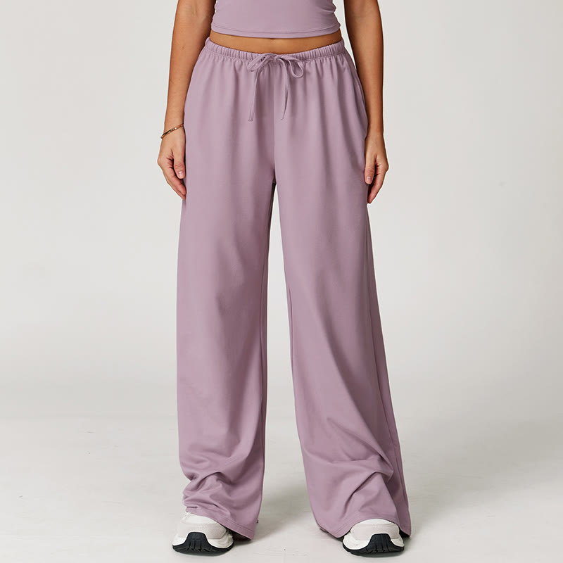 Pantaloni larghi Olivenorma con coulisse