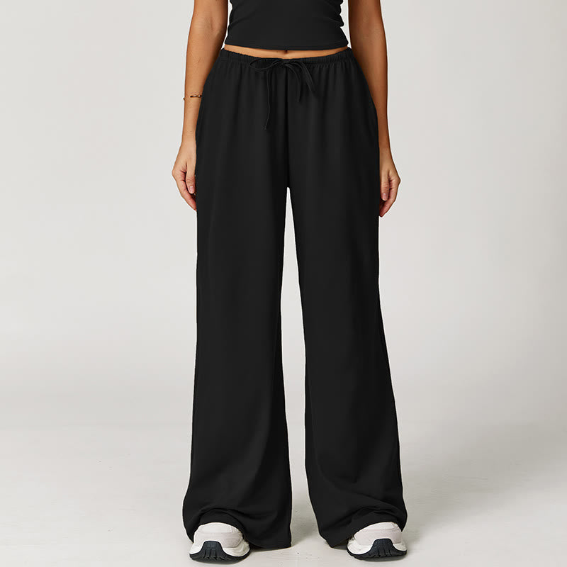 Pantaloni larghi Olivenorma con coulisse