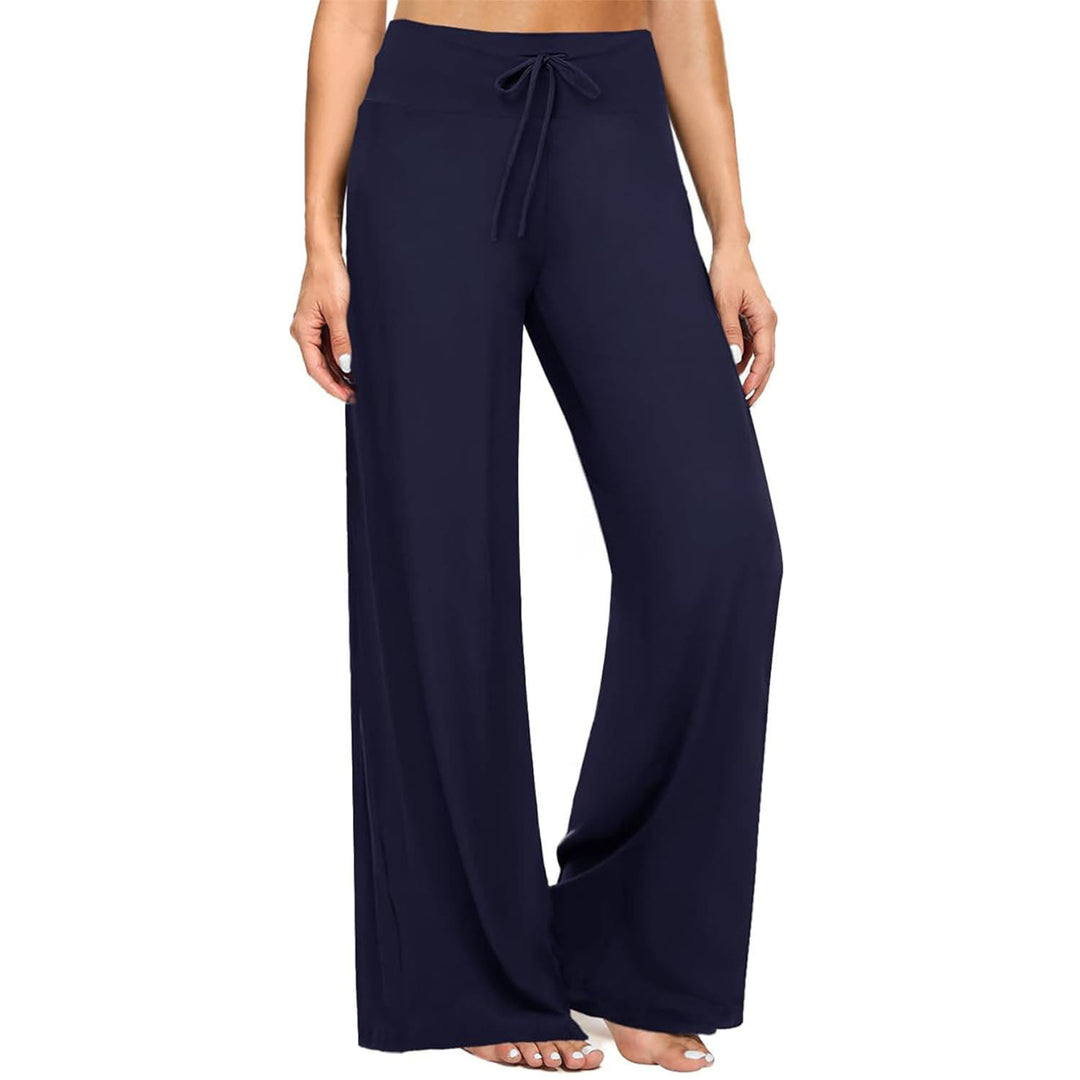 Pantaloni da pigiama da donna Olivenorma , morbidi e comodi - Blu navy - S - image 11