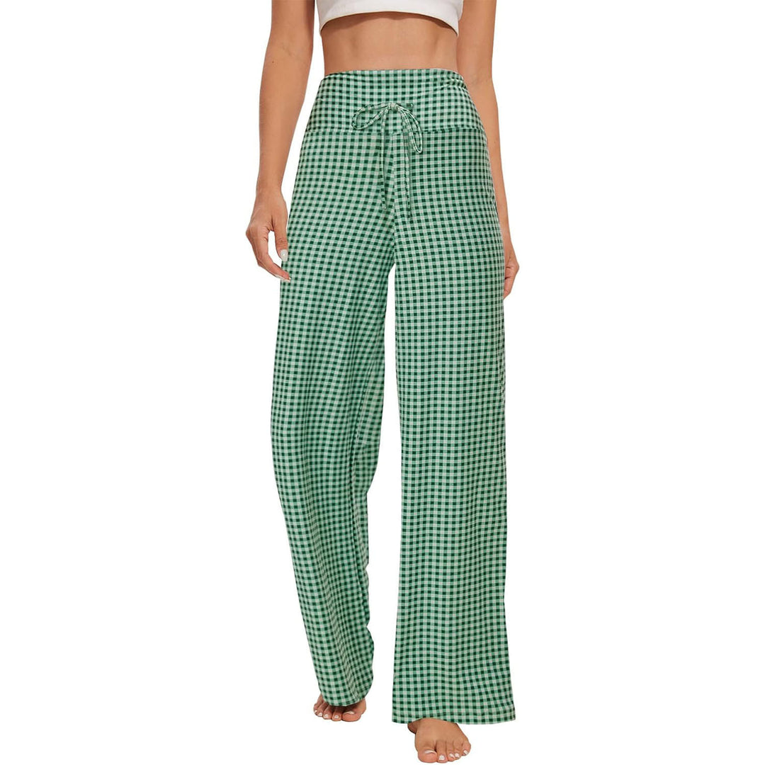 Pantaloni da pigiama da donna Olivenorma , morbidi e comodi - Plaid verde - XXL - image 17