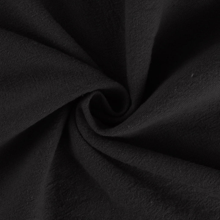 Pantaloni a gamba larga in cotone e lino da donna Olivenorma - image 7