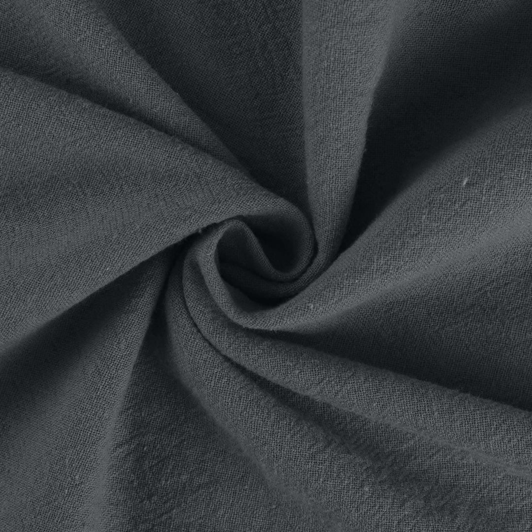 Pantaloni a gamba larga in cotone e lino da donna Olivenorma - image 27