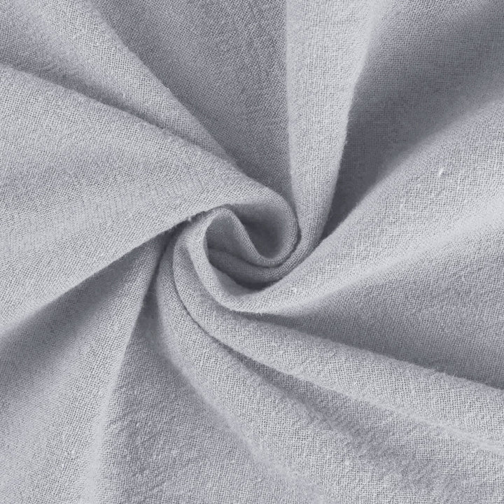 Pantaloni a gamba larga in cotone e lino da donna Olivenorma - image 12