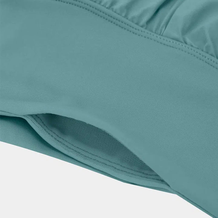 Olivenorma Pantaloni da yoga elasticizzati con spacchi larghi da donna